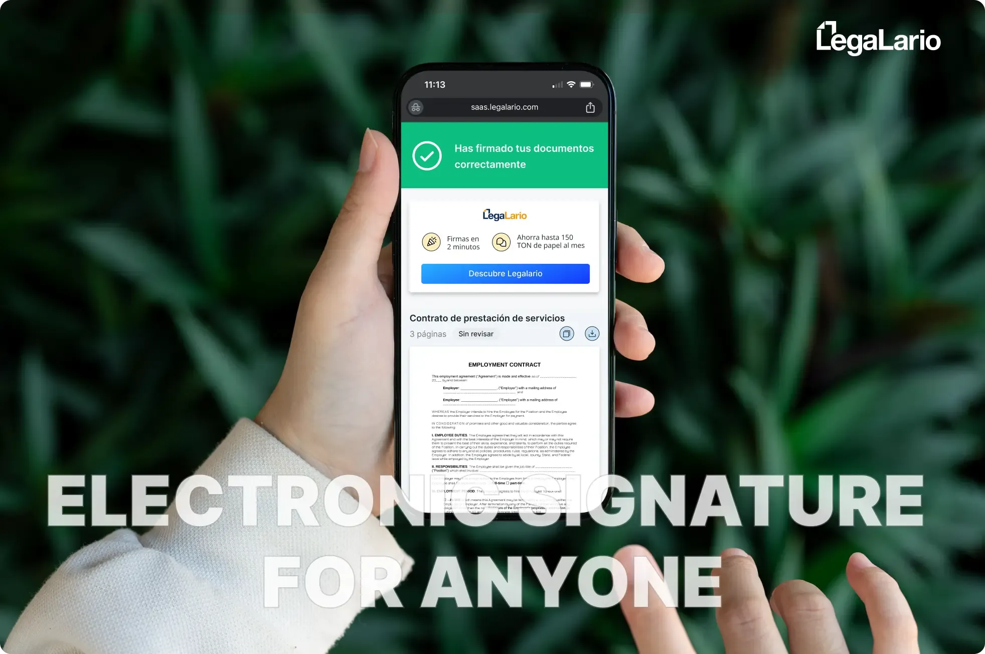 Legalario — Legalario Case Study: 99% E-Signature Completion. Product design for Legalario's electronic signature platform. Achieved 99% completion rate, +24% NPS, 4 biometric models and iBeta.