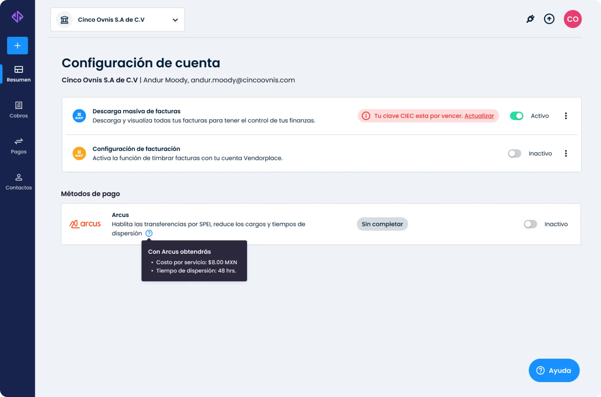 Yaydoo Vendorplace dashboard on a MacBook — the redesigned product-market-fit build showing accounts payable, receivables, sales and tax charts for Directors and Managers