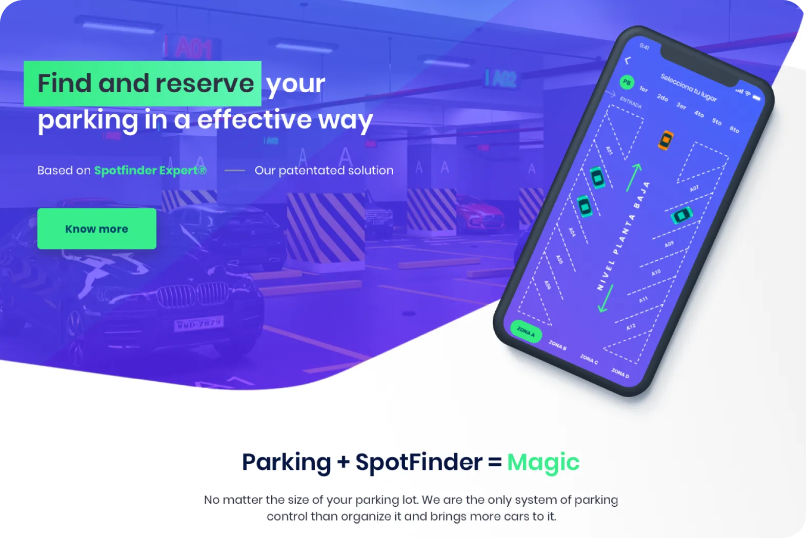 Spotfinder — Spotfinder: +52% IoT Hardware Activation Rate. IoT product design for Spotfinder's parking hardware and app. Full redesign of hardware device and mobile application. +52% user activation and brand adoption growth.